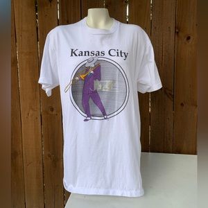 Vintage 1989 Kansas City Jazz T-shirt size XL
